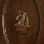 A George III mahogany hall chair