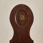 A George III mahogany hall chair