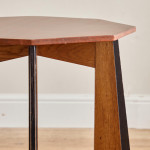 A Haagse School octagonal occasional table by P.E.L. Izeren for De Genneper