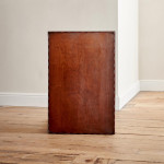 A George III plum pudding mahogany rectangular silver table