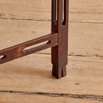 A George III plum pudding mahogany rectangular silver table