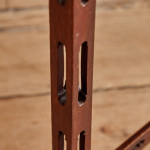 A George III plum pudding mahogany rectangular silver table