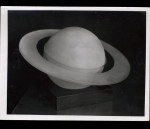 A rare pair of 'Saturne' frosted glass table lamps by Jean Tranchant (1904 - 1972) for Damon