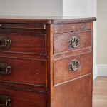 A George III mahogany chest of drawers