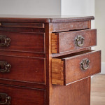 A George III mahogany chest of drawers
