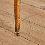 A George III burr oak oval Pembroke table