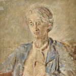 Portrait of Anne Thynne - oil on canvas by Dame Ethel Walker (1861 - 1951)