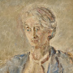 Portrait of Anne Thynne - oil on canvas by Dame Ethel Walker (1861 - 1951)
