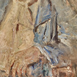 Portrait of Anne Thynne - oil on canvas by Dame Ethel Walker (1861 - 1951)