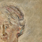 Portrait of Anne Thynne - oil on canvas by Dame Ethel Walker (1861 - 1951)