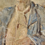 Portrait of Anne Thynne - oil on canvas by Dame Ethel Walker (1861 - 1951)