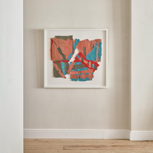 Untitled paper collage by Francis Davison (1919 - 1984)