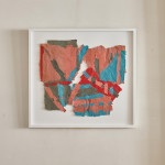 Untitled paper collage by Francis Davison (1919 - 1984)