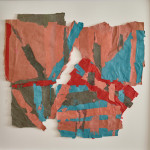 Untitled paper collage by Francis Davison (1919 - 1984)