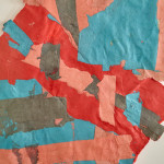 Untitled paper collage by Francis Davison (1919 - 1984)