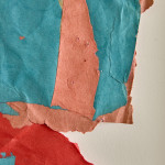 Untitled paper collage by Francis Davison (1919 - 1984)