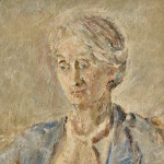 Portrait of Anne Thynne - oil on canvas by Dame Ethel Walker (1861 - 1951)