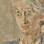 Portrait of Anne Thynne - oil on canvas by Dame Ethel Walker (1861 - 1951)