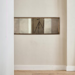 A George III ebonised and parcel gilt triple-plate overmantle mirror