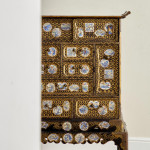 A small Meiji period lacquered Shodana