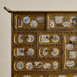 A small Meiji period lacquered Shodana