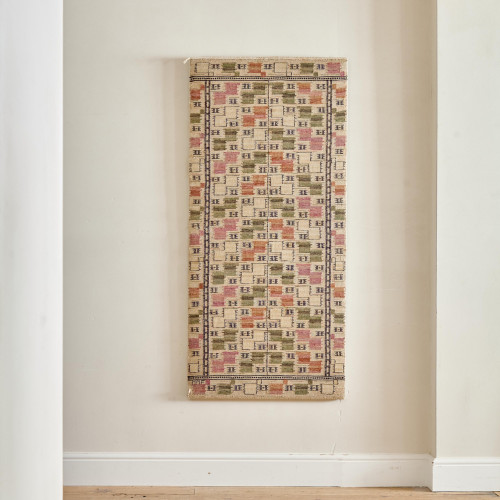 An early "Lövendal" woven flatweave textile by Märta Måås-Fjetterström (1873-1941)