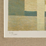 An abstract lithograph by Olle Nyman (1909 - 1999)