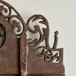 A William & Mary walnut crested cushion mirror