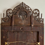 A William & Mary walnut crested cushion mirror