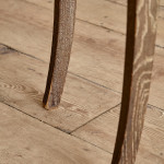 A set of six Modernist stained and limed oak dining chairs attributed to Suzanne Guiguichon (1901 - 1985)