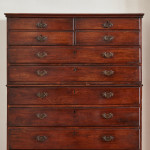 An unusual George III Anglo Indian Padouk campaign chest on chest