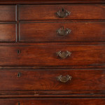 An unusual George III Anglo Indian Padouk campaign chest on chest