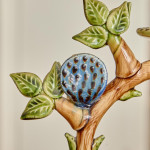 An earthenware candlestick by Paul Young (b. 1961) for Station Pottery