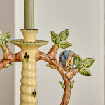 An earthenware candlestick by Paul Young (b. 1961) for Station Pottery