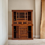 A Meiji period Japanese cedar and elm Tansu cabinet