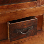 A Meiji period Japanese cedar and elm Tansu cabinet