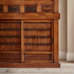 A Meiji period Japanese cedar and elm Tansu cabinet