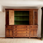 A large oak Gothic revival bookcase in the manner of A.W.N. Pugin (1812 - 1852)