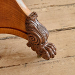 An unusual William IV satinwood veneered folding card table