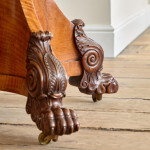 An unusual William IV satinwood veneered folding card table