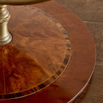 An unusual and large Victorian circular dressing mirror