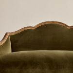 A small Art Deco giltwood settee in the manner of Poul Follot