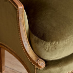 A small Art Deco giltwood settee in the manner of Poul Follot (1877 - 1941)