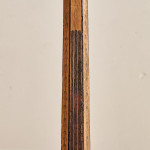 A narrow Regency penwork tripod table