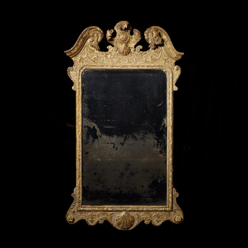 A George II Irish giltwood pier mirror