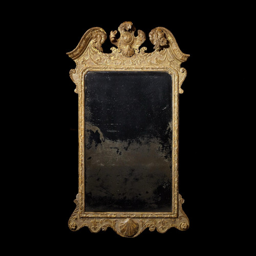 A George II Irish giltwood pier mirror