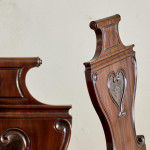 A set of four Regency mahogany hall chairs
