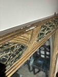 A large Regency carved rectangular overmantle mirror