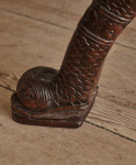A large Regency faux rosewood curule stool in the manner of George Smith (1786 - 1828)