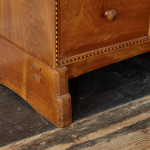An exceptional Cotswold School walnut secretaire by Peter Waals (1870 - 1937)